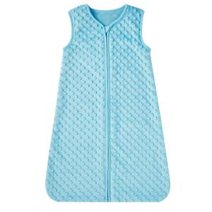 DaysU Baby Sleep Sack with Plush Dots 18-24 Months, 2.5 TOG Sleeveless Baby Wearable Blanket with 2-Way Zipper, Sleeping Bag for Toddler, Light Green (X-Large)