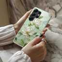 DEENAKIN for Samsung Galaxy S25 Ultra Case Cute, Aesthetic Vintage Magnolia Wildflower Girly Shell, Compatible with Magsafe,Trendy Unique Cool Retro Protective Slim Silicone Phone Cover for Women Girls