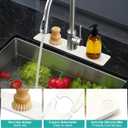 Water Absorbing Stone Drying Mat for Kitchen Counter Diatomite Faucet Mat for Kitchen Sink Quick Dry Stone Mats Bathroom White Sink Protectors Dish Drying Mats Splash Guard Home Essentials Decor