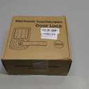 HIDALIFE Keyless Entry Door Lock with Keypad and Handle for Front Doors, Touchscreen Electronic Door Lock, Anti-peep Password, Auto-Locking, Matte Black