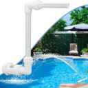 Pool Waterfall Spray Fountain - Above Ground Pool Decoration, Adjustable Aerator for Cool Warm Water Temperatures, Backyard Decor