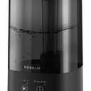 4.5L Humidifiers for Bedroom, Humidifiers for Home Large Room, Cool Mist Humidifiers for Baby and Plant with Timer, Adjustable Mist Level, 360 Nozzle, Auto Shut-Off, Black