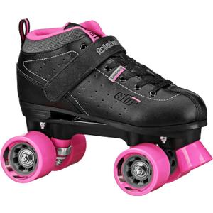 Roller Derby STR Seven Women's Quad Roller Speed Skates (10, Black/Pink)