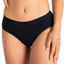 Comfort Modal Brief Period Underwear - Super Absorbency - Replaces 6 Pads or 8 Tampons (Large, Volcanic Black)