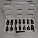 toolant 15pcs Impact Screw Extractor Set, Bolt & Nut Remover Socket Tool Kit, Stripped Bolt Extractor for Damaged Screws and Bolts