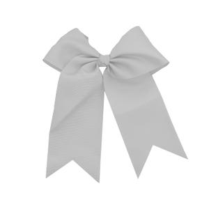 Motique Accessories Jumbo Bow Clip with Tails, Light Grey