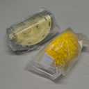 Hiboom 2 Pcs Cat Wall Corner Scratcher Durian Shaped Self Groomer Face Scratcher Massage Comb Grooming Brush Tool for Indoor Long & Short Fur Kitten Dogs, Green and Yellow