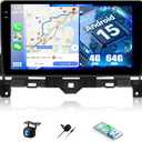 4G+64G Android Car Stereo for Honda Accord 2008 2009 2010 2011 2012 2013 Car Radio with Wireless Carplay Android Auto 10.1 Inch Touch Screen Head Unit Backup Camera WiFi GPS FM RDS Bluetooth