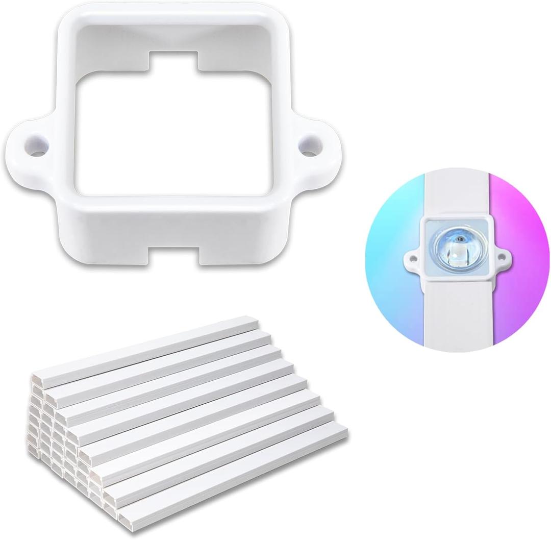 Light Clips for Govee Outdoor Lights H805, Mounting Brackets for Govee (Non-Pro Version H705) Outdoor LED Lights, Install Firmly, Replace 3M Glue, for Govee Permanent Outdoor (72, Track System)