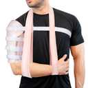 Sarmiento Brace - Humeral Shaft Fracture Splint Humeral Fracture Brace for Broken Upper Arm Shoulder Bicep Left/Right Arm Long-Bone Humerus Fracture for Men and Women (S)