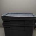 Amazon.com: Rubbermaid Commercial Products BRUTE Tote Storage Bin with Lid, 20-Gallon, Gray, Rugged/Reusable Boxes for Garage/Moving/Camping/Basement Storage/Kitchen/Warehouse/Outdoor, Pack of 1 : Home & Kitchen