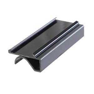 PLSL113BK Shelf Label, 3", Snaps Under Shelf, Plastic, Black (Pack of 4)