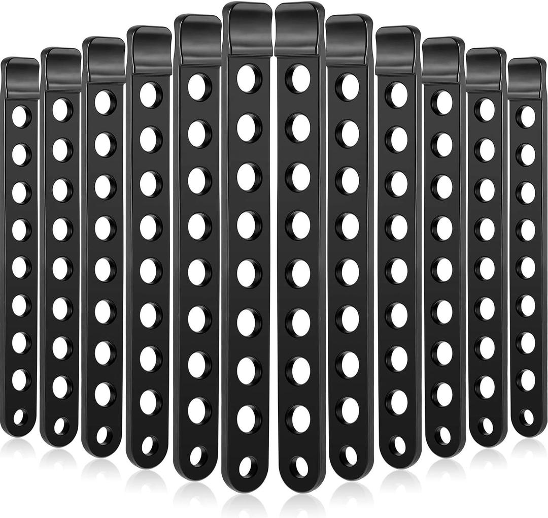Boao 12 Pieces Bike Rack Strap Bike Wheel Stabilizer Straps Bicycle Rack Cradle Replacement Cycling Rubber Chain Compatible with Thule 534