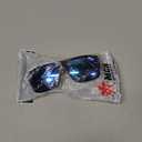 MCR Safety SR218BZ Swagger SR2 Series Safety Glasses with Thermo Plastic Rubber Nose Pads and Detachable Side Shields, Black Frame, Blue Diamond Mirror Polarized Lens