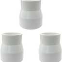 3PCS 2" x 1-1/2" PVC DWV Reducer Coupling Adapter (Socket x Socket) Schedule 40 Slip Reducing Coupling Pipe Fittings for Home Sewer Plumbing