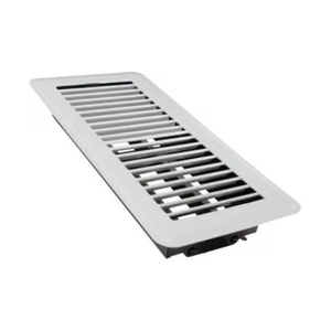 Rocky Mountain Goods Floor Register Vent for 4-Inch by 10-Inch Vent Openings (Item Dimensions 11.5 x 5.5") - Easy Adjust Air Supply Lever - Premium Finish - Heavy Duty to Allow Walk on use (White)