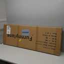 3 Panel Room Divider Short Folding Screen Divider, Double Sided Bamboo Divider Screen for Room Separation,Beige,47.2" H x 46.1" W