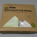 2-Pack Waterproof Baby Crib Sheets for Boys, Girls - 52x28 Viscose Derived from Bamboo Toddler Bed Sheet Neutral, Fitted Crib Mattress Protector Cover for Baby Bedding, Soft & Gentle (Bunnies)