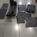 Floor Mats & Cargo Liner for 2015-2020 Chevy Tahoe & GMC Yukon (Bucket Seat) (Not XL) All Weather TPE Set Anti-Slip Waterproof Floor Liners Accessories (Car Mats+Trunk Mat+Backrest) Black