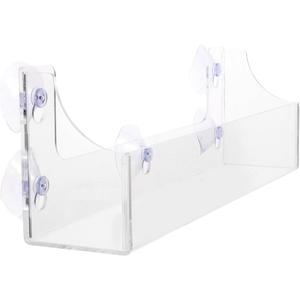 PRETYZOOM Suction Cup Refrigerator Rack Organizer Acrylic Wall Mounted Storage Shelf for Drinks Convenient Beverage Holder for Store Fridges and Home Use