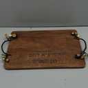 Yair Emanuel Wooden Challah Board with Sculpted Handles - Wooden Serving Tray for Shabbat (Pomegranates CBB-1)