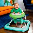 Bright Starts Tiny Trek 2-in-1 Baby Activity Walker with -Toy Station, Adjustable Height and Easy-Fold Frame, Jungle Vines Age 6 Months+