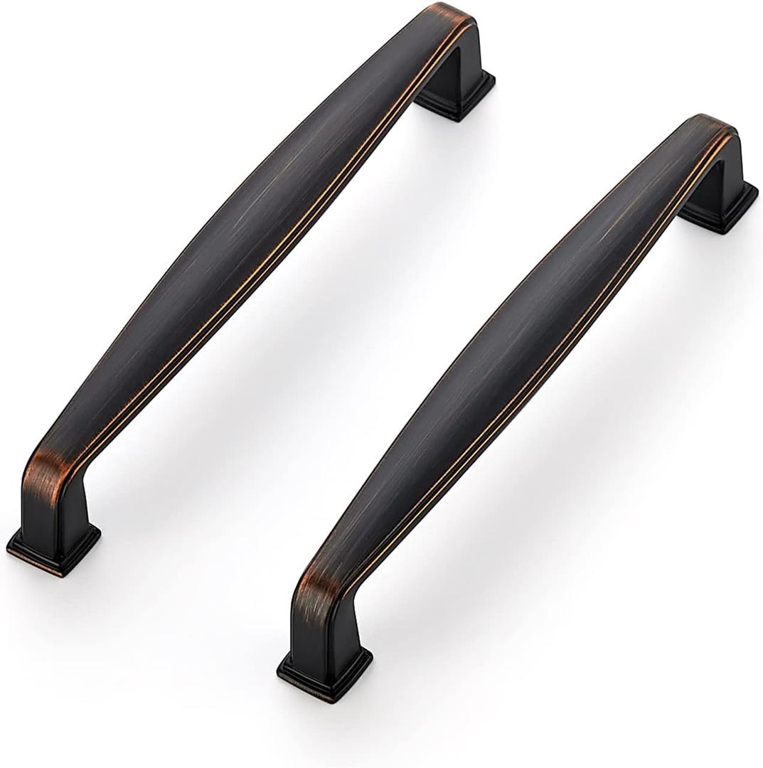 Ravinte 60-Pack Solid 5-Inch Cabinet Handles - Oil Rubbed Bronze Pulls for Cabinets drawer Handles