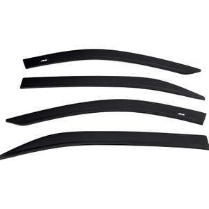 Auto Ventshade [AVS] Low Profile Rain Guards for 2016-2023 Toyota Tacoma, Double Cab | Window Vent Visors, 4 pcs. - Matte Black | 1774036