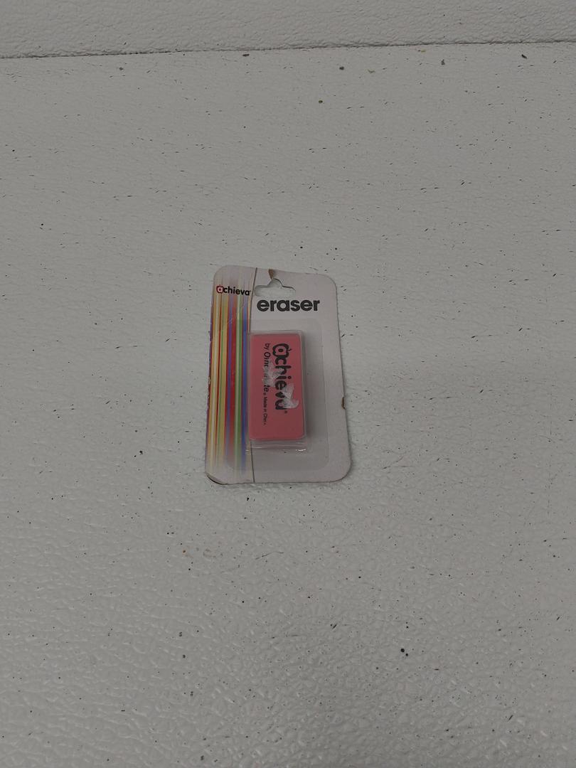 Officemate Achieva Wedge Pencil Erasers, 12 in a Box, Pink (30241),10 pc