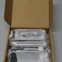 Peaha 10 Pack Black Cabinet Pulls Kitchen Handles 3 inch Aluminum Alloy Edge Finger Pull Dresser Drawer Handles (Hole Centers:3in(76mm))