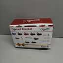 Homemate Heated Blanket Electric Throw - 50"x60" Heating Blanket Throw 1/2/4/6/8 Hours Auto-Off 10 Heat Level Over-Heat Protection Flannel Sherpa ETL Certification (01 - Light Grey)