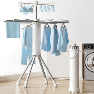 Clothes Drying Rack Foldable Outdoor Indoor,Drying Rack Clothing Collapsible,Folding Drying Dack Clothing,2 Tier Aluminum Foldable Laundry Drying Rack,24 Hooks 16 Hanging Bars