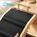 Dog Ramp for Bed with Rails, 64" Long Foldable Pet Ramp for Small Large Dogs, Dog Ramps for High Beds with Safety Side Railng, 6 Adjustable Heights 24" to 30" Up to 220LBS (Black, 64" X 17inch)