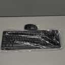 TECKNET Wireless Keyboard and Mouse Combo, Full-Size Ergonomic Keyboard & Optical Mouse, Low-Noise Typing & Clicking,Long Battery Life,Spill-Resistant,2.4G Lag-Free USB Receiver for PC,Laptop,Computer (Black)