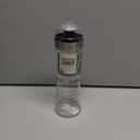 Tablecraft Salad Dressing Shaker, Glass with Plastic & Metal Pour Spout Top, Clear