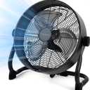 15" Rechargable Battery Operated Fan for Camping,12 Speeds Cordless Floor FanRechargeable Portable Fan for Travel Indoor Outdoor, 12000mAh, 360Manual Tilt