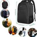 MATEIN Business Laptop Backpack, 15.6 Inch Travel Laptop Bag Rucksack, Water-Resistant Bag Daypack for Work College Computer Men Women Backpack, Black