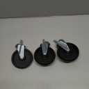 Honey-Can-Do SHF-01939 4-Inch Caster Roller Wheels for HCD Shelving Unit, Set of Four,Black
