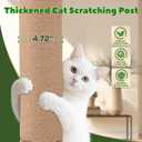 62 Inch Tall Cat Scratching Post with Bed, Banana Leaf Tree Scratching Posts for Indoor Cats Adults, Modern Artificial Plants Scratcher Post with Foldable Woven Cat Basket for Home Decor