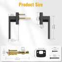 HOSOM Matte Black Door Handles Interior Passage Door Handle for Closet and Hallway Doors Square Non-Locking Door Lever Knob Lock Modern Reversible for Left or Right Handing, 6 Pack