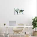 Stupell Industries Green Toned World Map Wall Plaque Art, Design by Grace Popp, 19 x 13