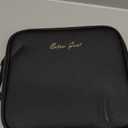 Makeup Travel Train Case with Mirror LED Light 3 Adjustable Brightness Large Cosmetic Bag Portable Storage Adjustable Partition Waterproof Makeup Brushes Make up Jewelry Gift for Women