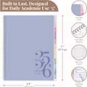 2 x Rileys Academic Planner 2025-2026, Daily, Weekly & Monthly Planner, July 2025 - June 2026, Student Notes Pages, Twin-Wire Binding, Weekly Agenda for School & Work (8.5 x 11-Inches, Blue, Classic)