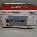 Homemate Heated Blanket Electric Throw - 50"x60" Heating Blanket Throw 1/ 2/ 4/ 6/ 8 Hours Auto-Off 10 Heat Level Over-Heat Protection Flannel Sherpa ETL Certification