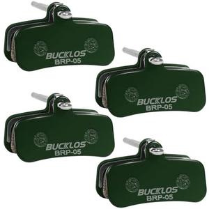 BUCKLOS Bike Disc Brake Pads - Bicycle Disk 4 Piston Pads for Shimano D02S D03S Saint Deore XT XTR SLX Zee/Tektro/TRP for Mountain Bike/Road Bike/Ebike/MTB