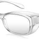 Dollger Safety Glasses With Progressive Reading 2.0 Lens and blue light eye protection safety goggles, Clear, 2.0