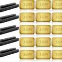 20PCS Ceiling Fan Balancing Kit, 5 Sets High Calibration Blade Balance Tool Including 5 Pcs Resilient Clips and 15 Pcs Metal Self-Adhesive 3G Weight (Gold)
