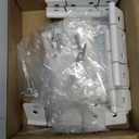 goldenwarm Three Leaf Non-Mortised Hinge for Mobile Home & RV Interior 8 Pack White Door Hinges with Screws