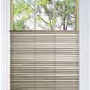 BlindsAvenue Cordless Top Down Bottom Up Cellular Honeycomb Shade, 9/16" Single Cell, Light Filtering, Designer Print Stone, Size: 31" W x 72" H