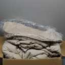 Andency Khaki Oversized King Comforter 128''x120'', 3 Pieces Khaki Soft Boho Bedding Set & Collections, Farmhouse Tufted Fluffy Shabby Chic Bed Set for All Seasons (1 Comforter, 2 Pillowcases)